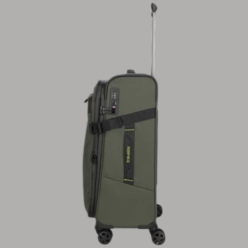 Trolley Travelite Briize Espandibile Khaki con Chiusura TSA - 5