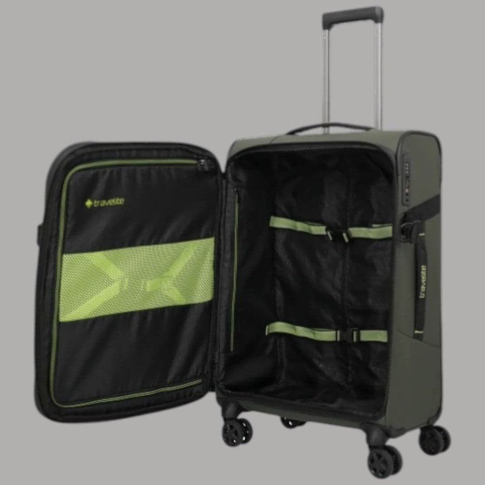 Trolley Travelite Briize Espandibile Khaki con Chiusura TSA - 7