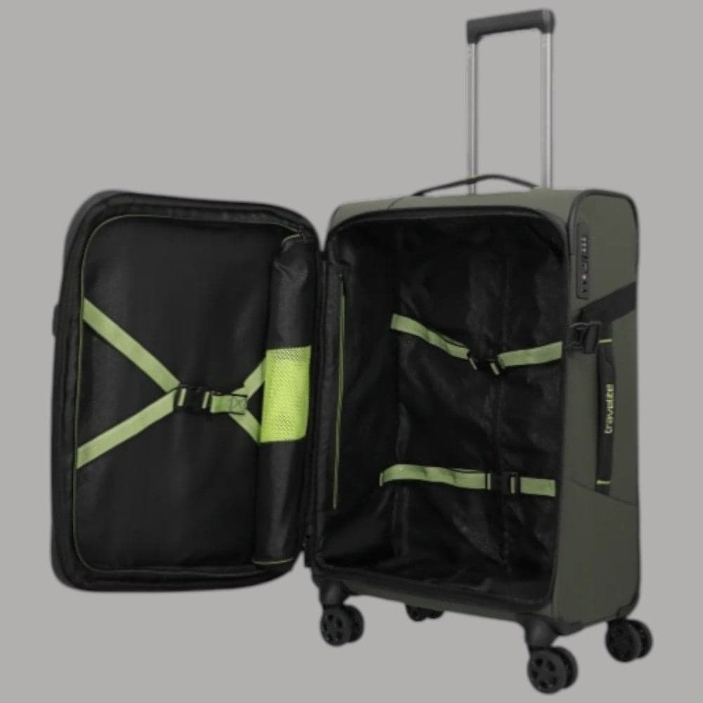 Trolley Travelite Briize Espandibile Khaki con Chiusura TSA - 8