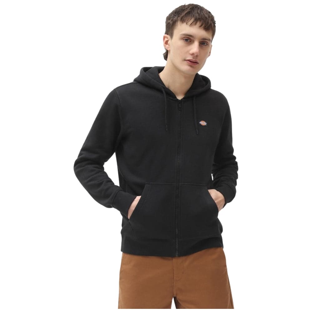 Dickies felpa nera con cappuccio OAKPORT ZIPPED DK0A4XD3BLK - 5