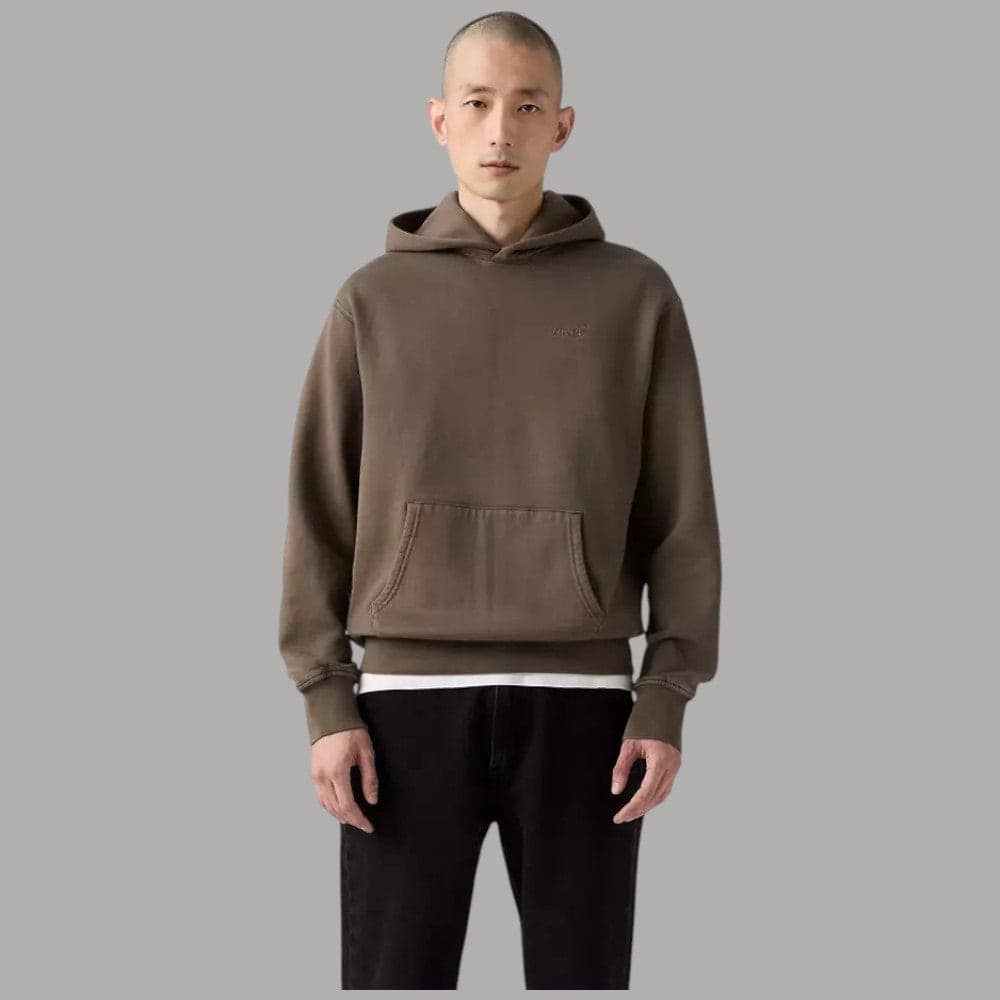 Levi's felpa marrone con cappuccio A84350033 - 2