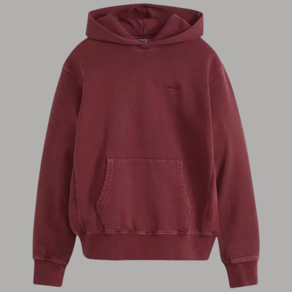 Levi's felpa bordeaux con cappuccio A84350032 - 6