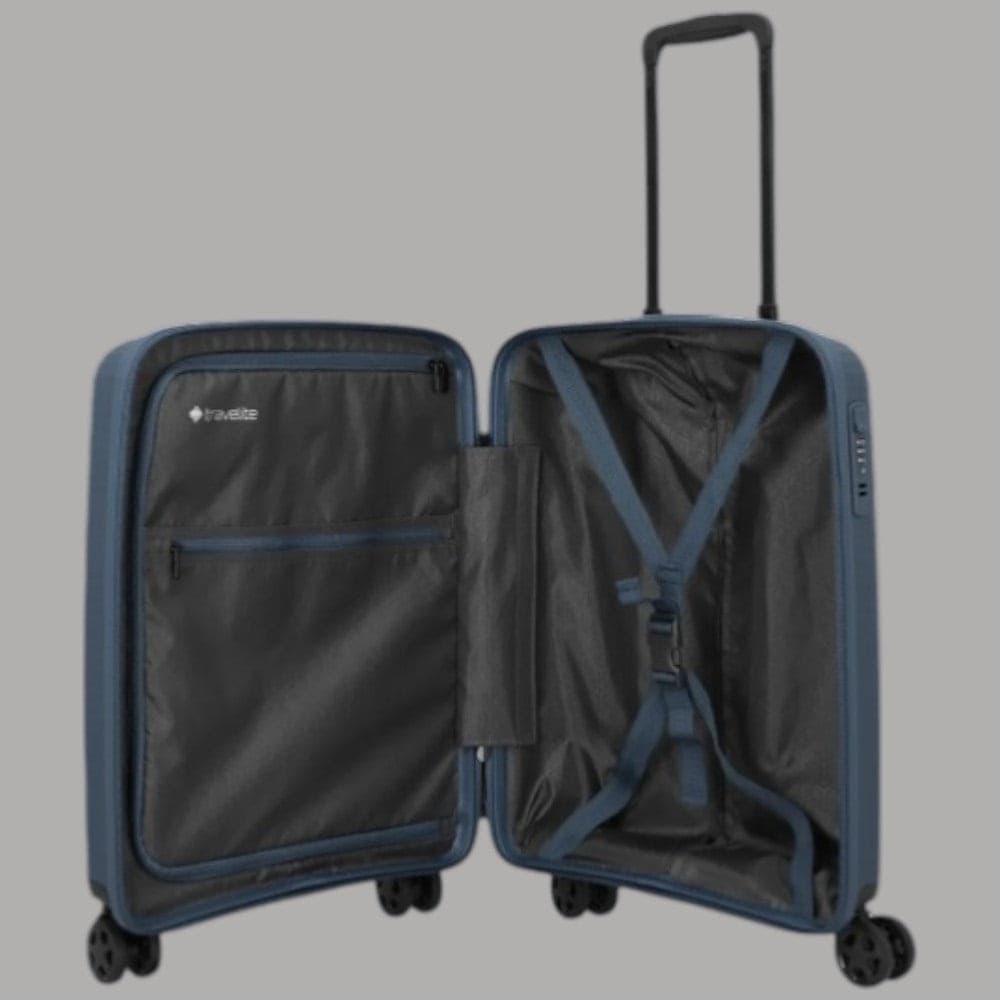 Trolley Travelite Air Stripe S: Compatto e Sicuro, Blu Navy - 6