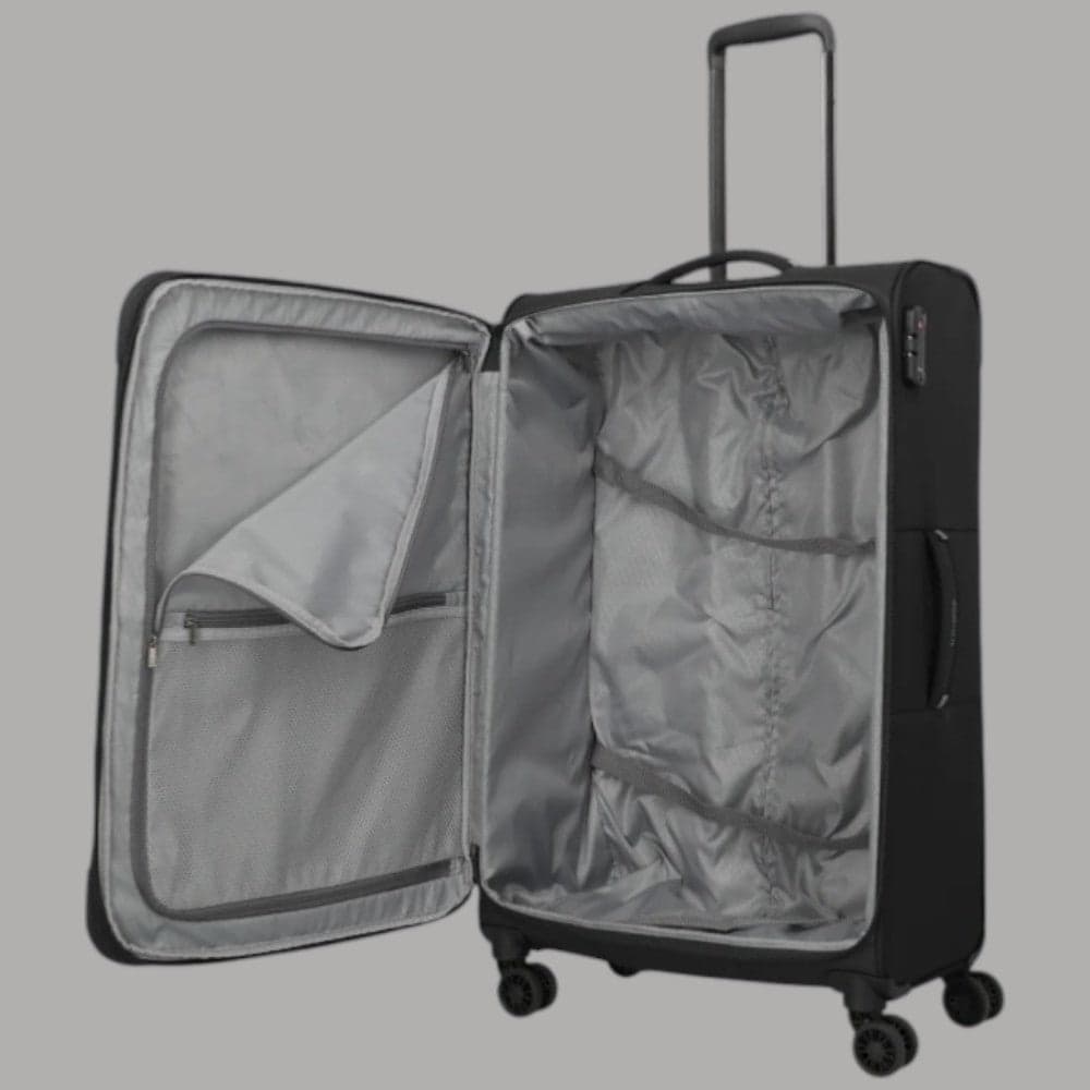 Trolley Travelite Umbria L Nero con Ruote Espandibile e TSA - 6