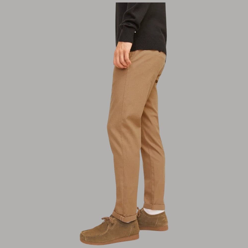 Pantaloni chino Jack & Jones slim fit testurizzati grigi - 11