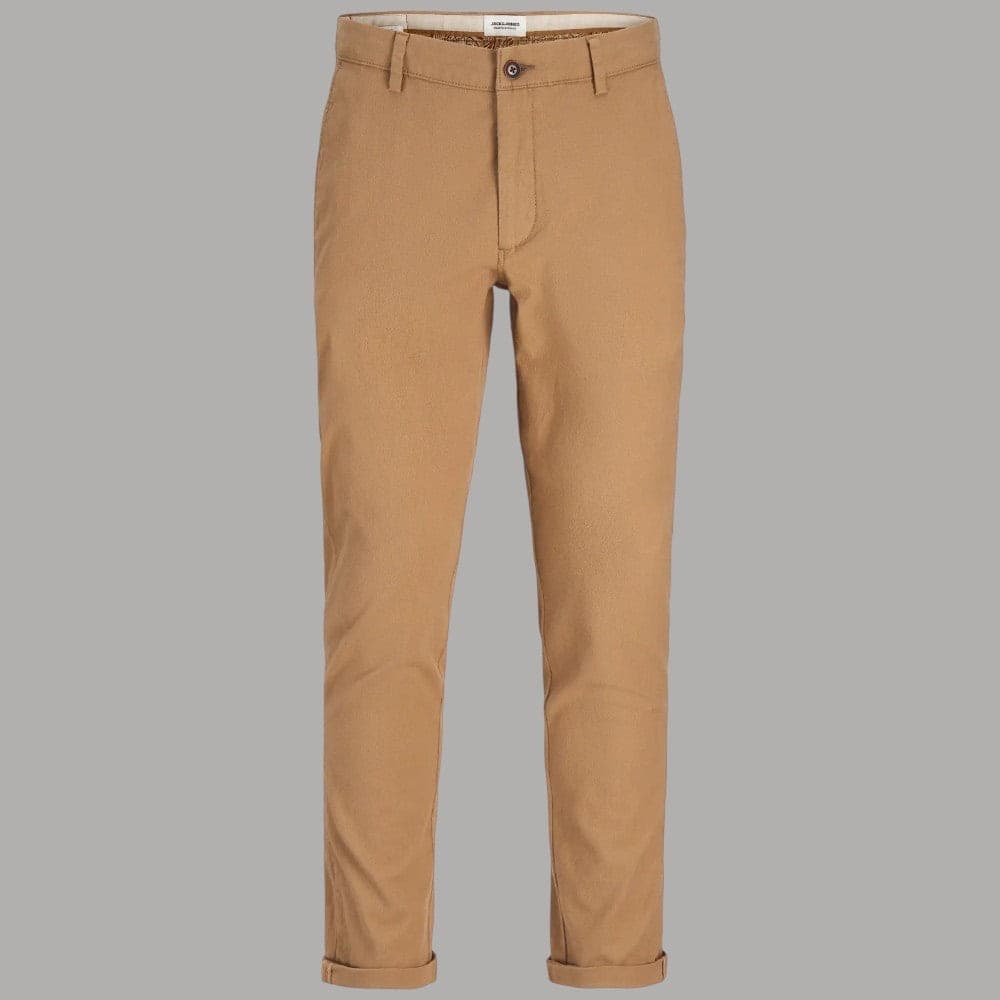 Pantaloni chino Jack & Jones slim fit testurizzati grigi - 14