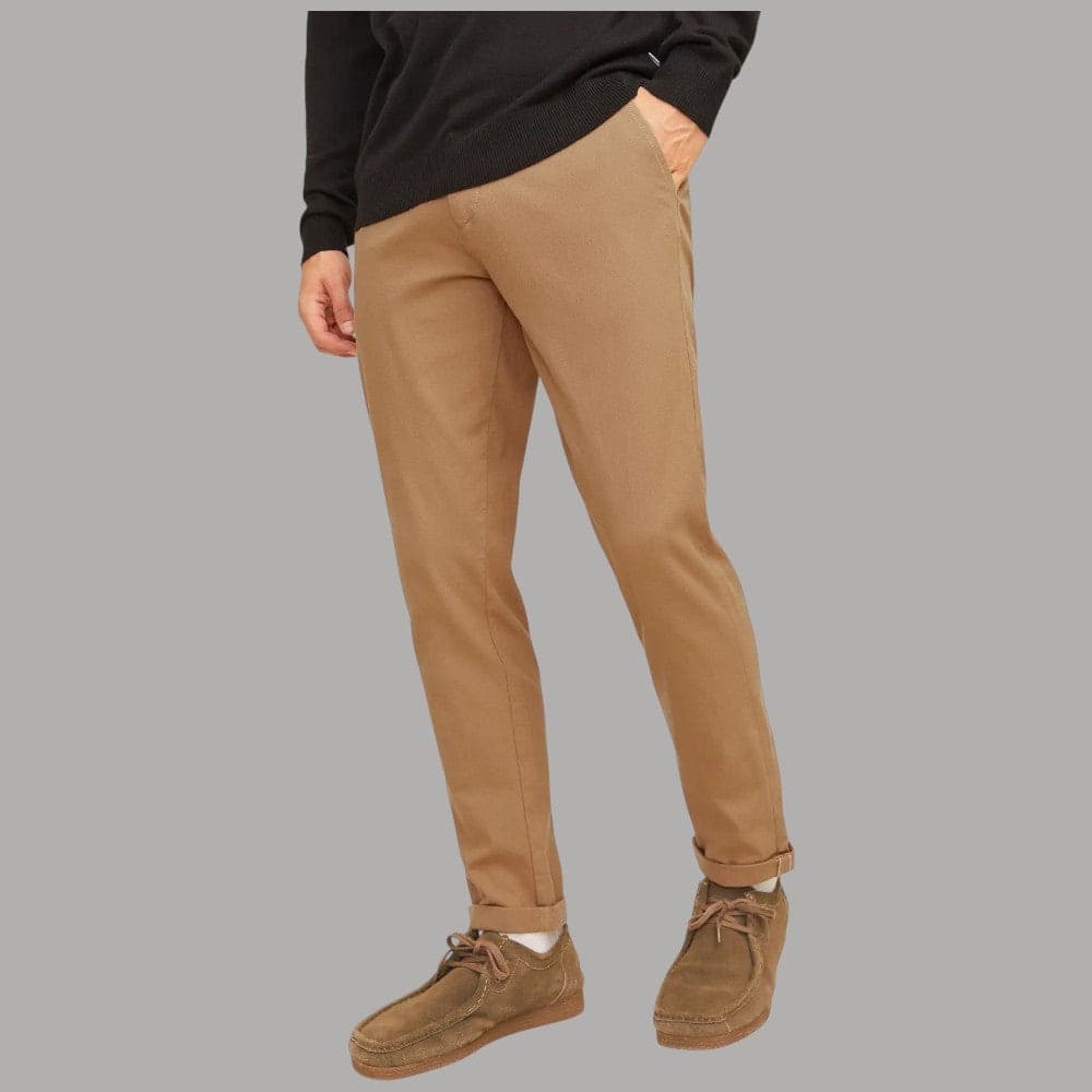 Pantaloni chino Jack & Jones slim fit testurizzati grigi - 9