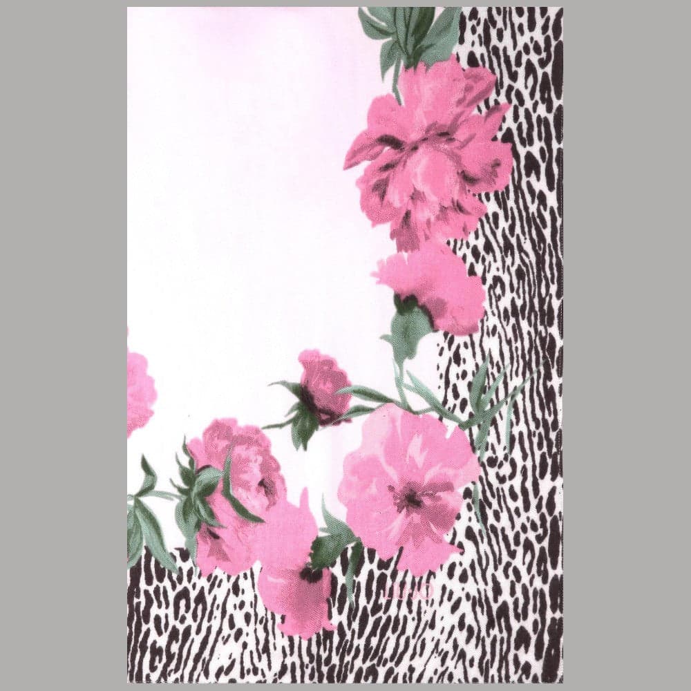 Liu Jo stola lilla animalier floreale 70X180 2F5077T0300 - 3