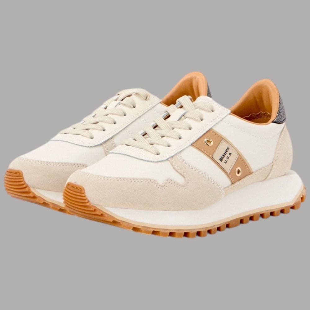 Eleganti BLAUER Sneakers Donna Glitterate in Pelle e Nylon - 2