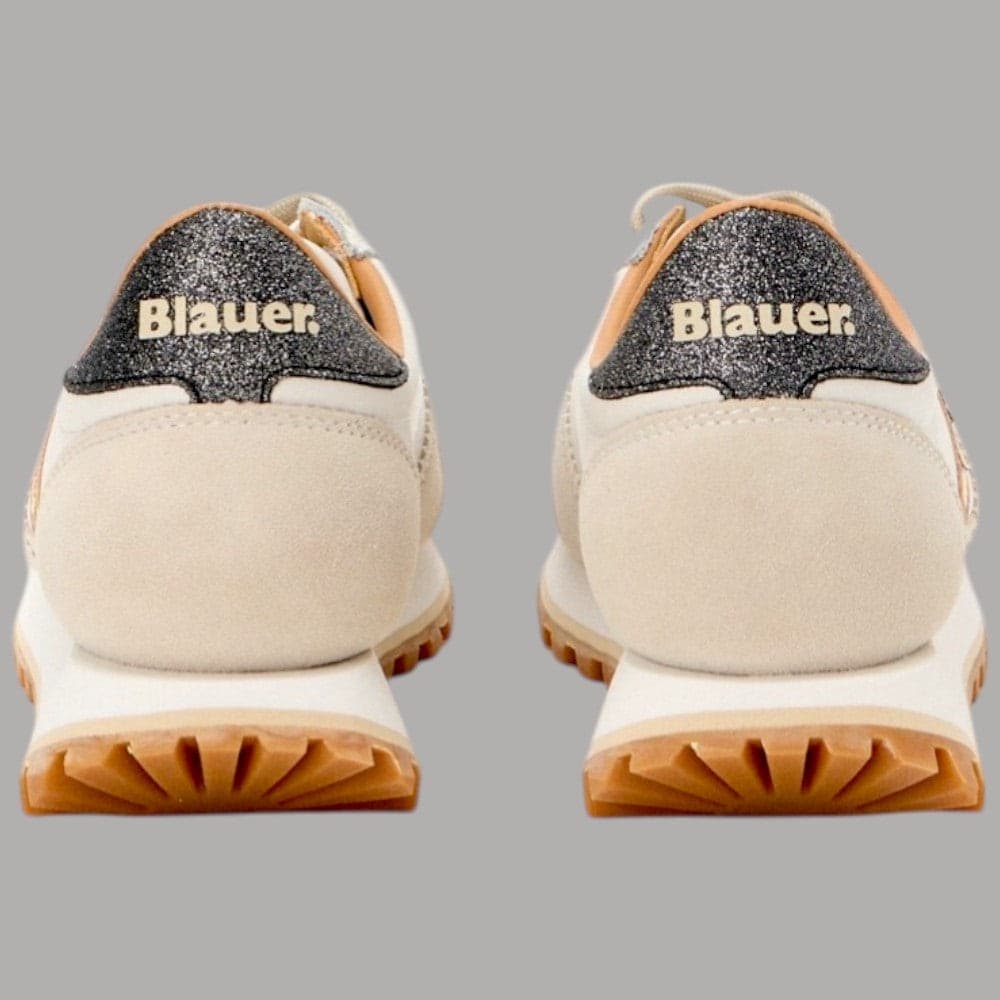 Eleganti BLAUER Sneakers Donna Glitterate in Pelle e Nylon - 3