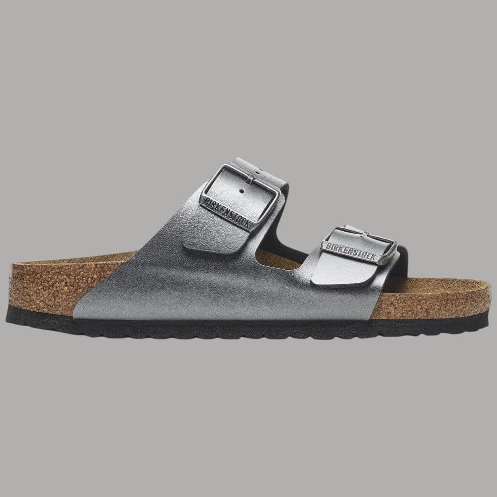 Ciabatte Birkenstock Arizona Donna Nero Metallico Stretta Fit - 2