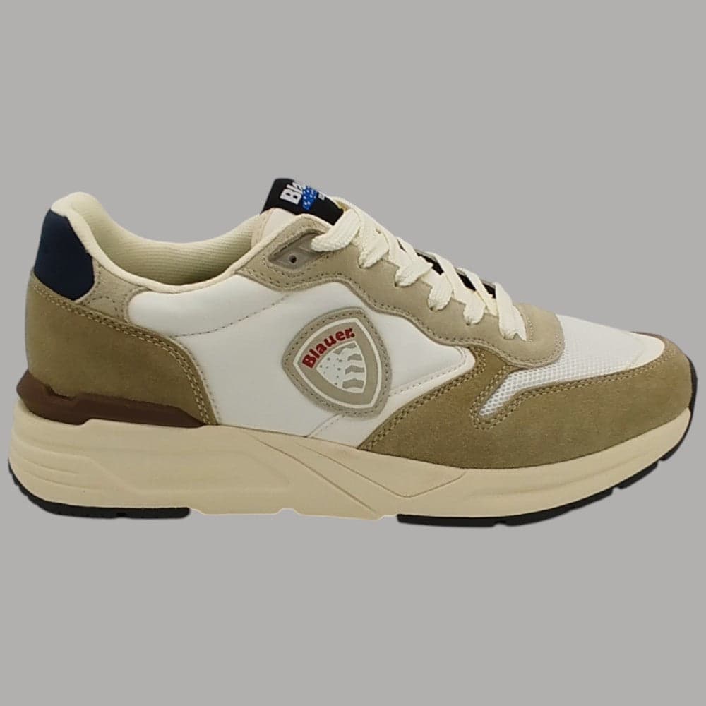 Blauer Sneakers RAY02 Uomo in Pelle e Mesh con Logo Lato - 9