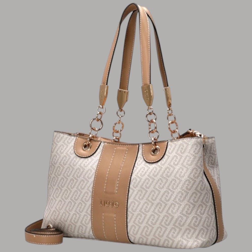 Liu Jo Borsa Shopping Monogram con Tracolla Elegante - 6