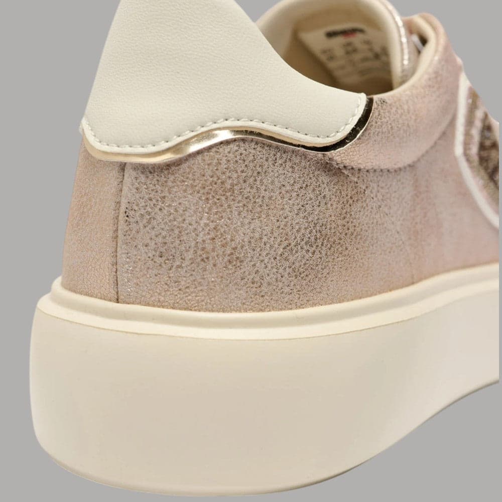 BLAUER Sneakers Donna VENUS01 Pelle Scamosciata Rosa Metallizzata - 5