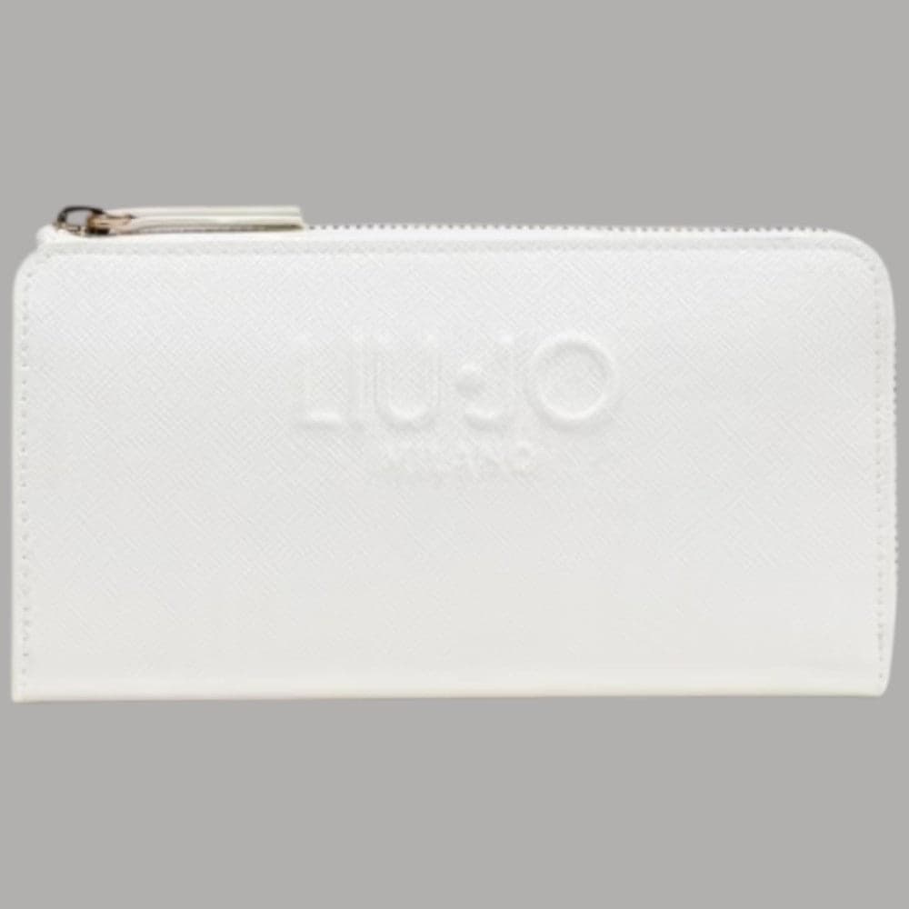 Liu Jo portafoglio grande con zip e logo rilievo saffiano donna - 5