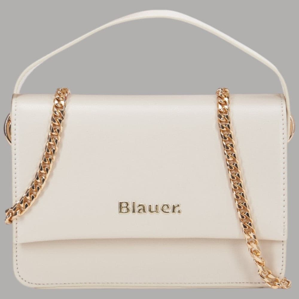 Blauer Borsa Mini Mano con Tracolla a Catena Dorata - 12