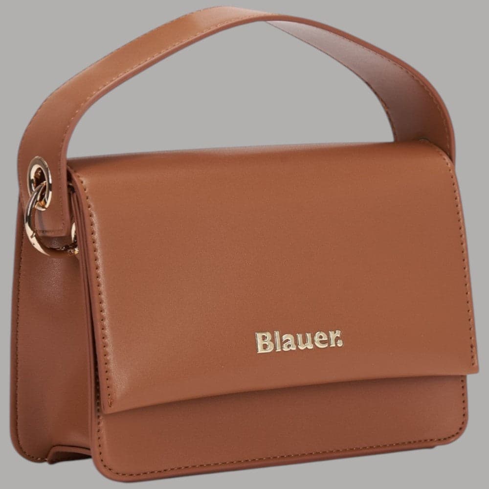 Blauer Borsa Mini Mano con Tracolla a Catena Dorata - 6