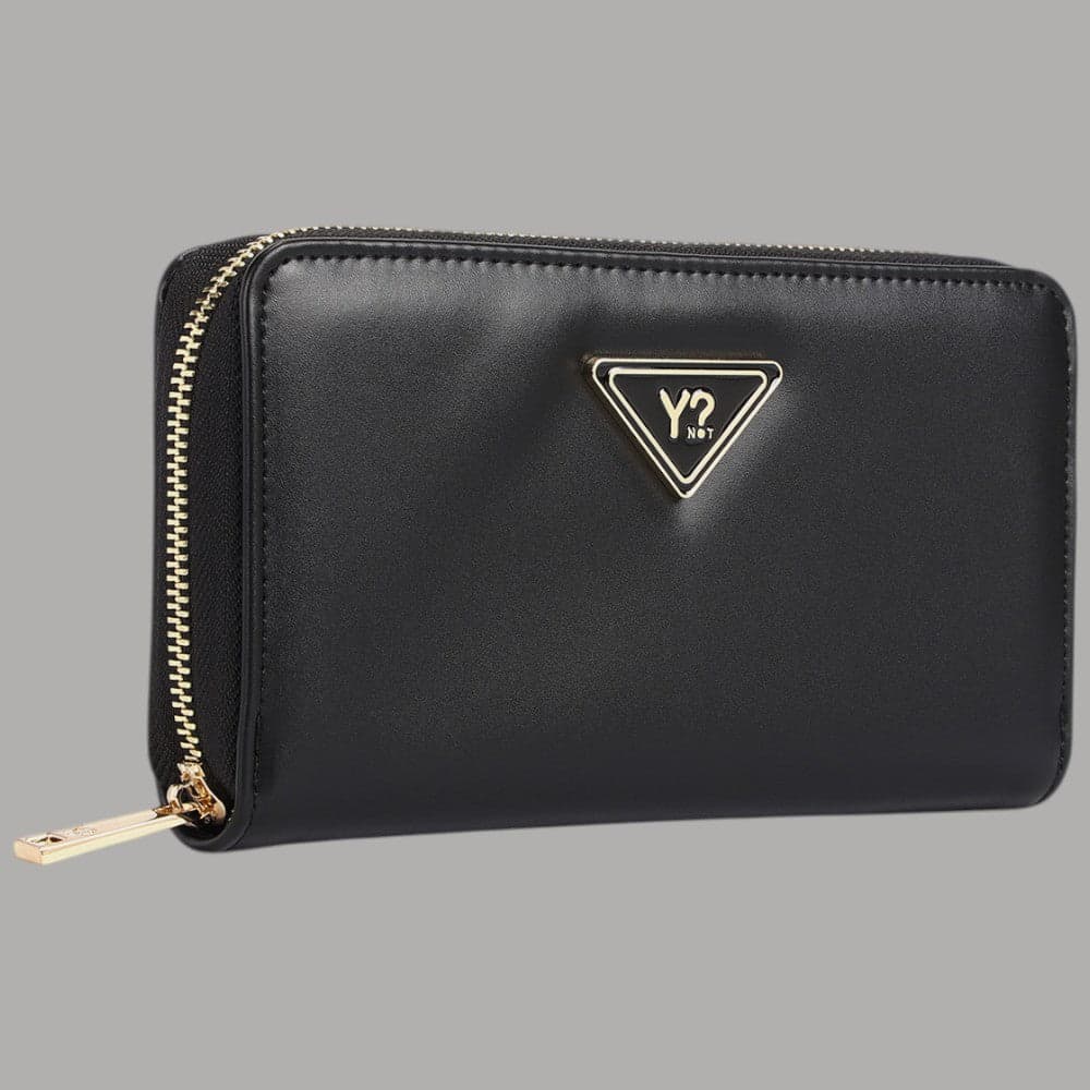 YNot Portafoglio Donna Moonlight XS Eco Pelle Zip Compatto Nero - 2