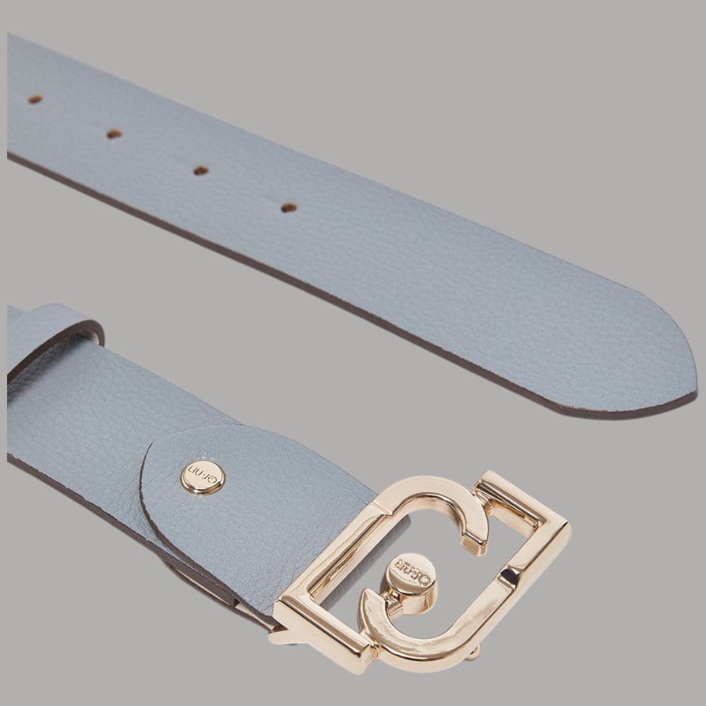 Liu Jo cintura donna 3,5 cm con fibbia logo LJ bottalato regolabile - 4