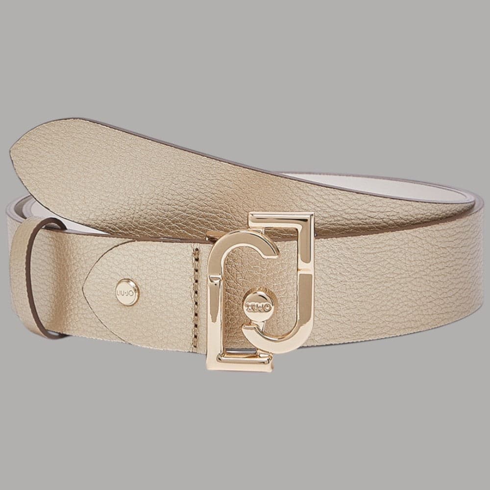 Liu Jo cintura donna 3,5 cm con fibbia logo LJ bottalato regolabile - 6