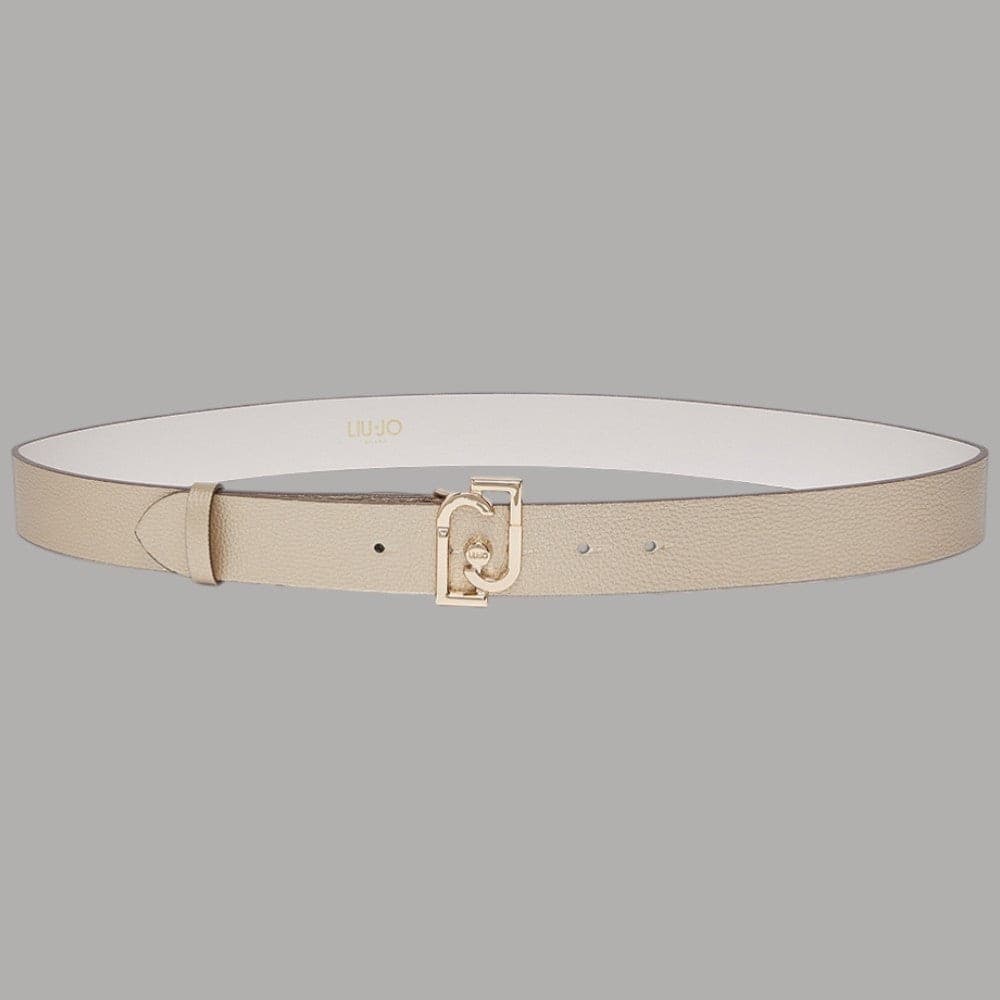 Liu Jo cintura donna 3,5 cm con fibbia logo LJ bottalato regolabile - 7