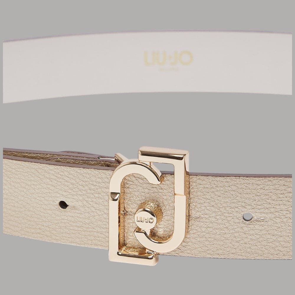 Liu Jo cintura donna 3,5 cm con fibbia logo LJ bottalato regolabile - 8