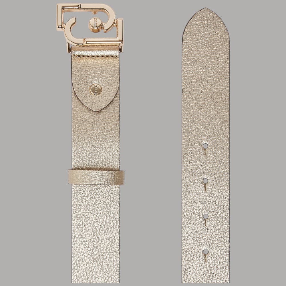 Liu Jo cintura donna 3,5 cm con fibbia logo LJ bottalato regolabile - 9
