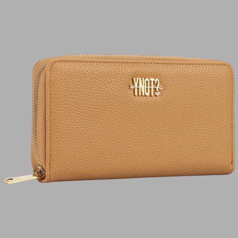 YNot Portafoglio Donna ZANTE Ecopelle e Pelle con Zip e Tasche Organizer - 5