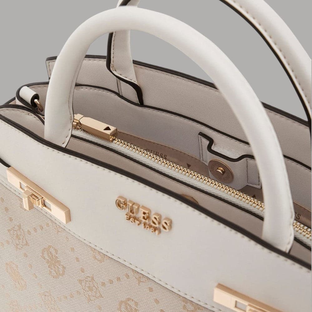 Borsa a mano Guess Melinda con charm monogram e tracolla regolabile - 3