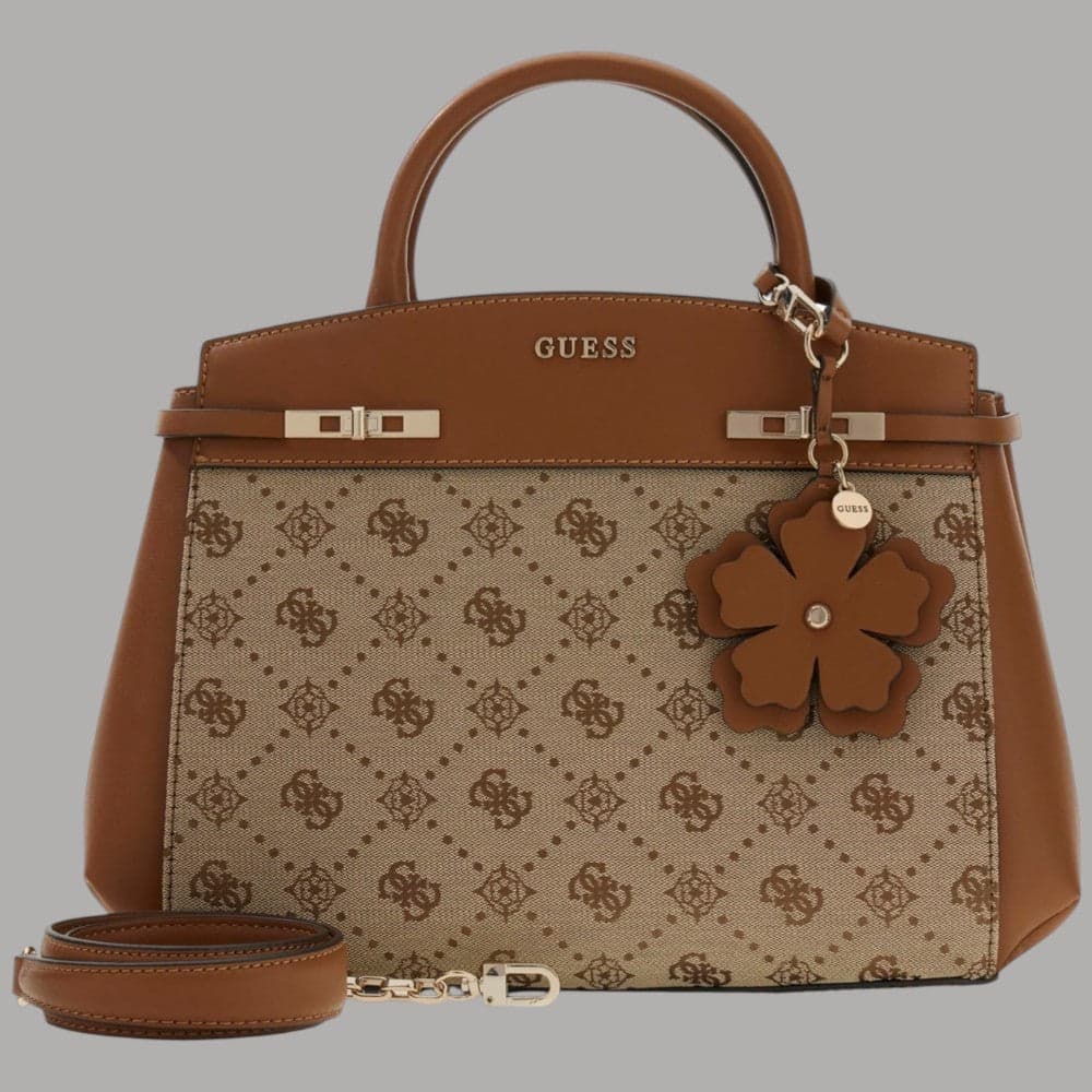 Borsa a mano Guess Melinda con charm monogram e tracolla regolabile - 7