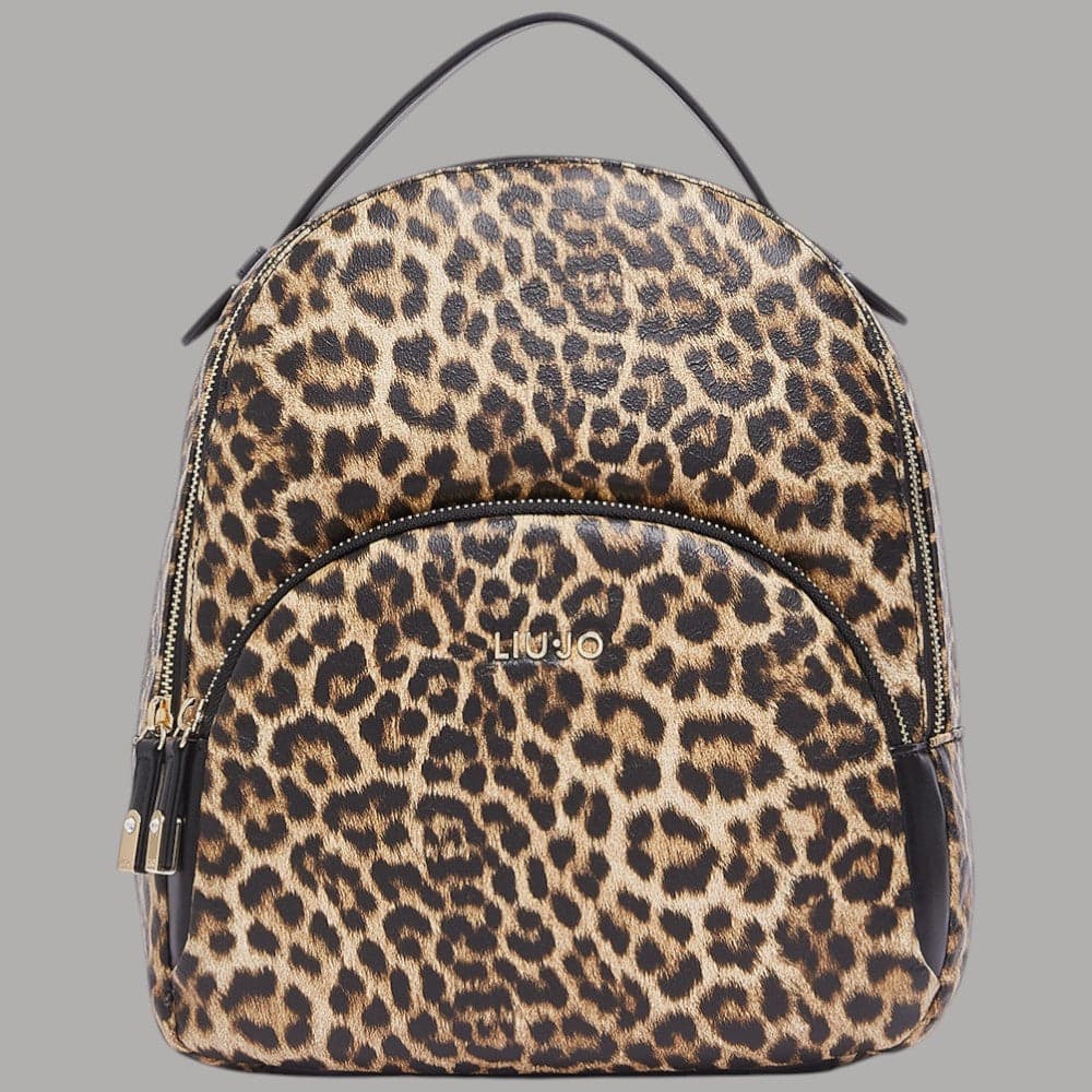 Liu Jo zaino donna animalier elegante con tasca frontale