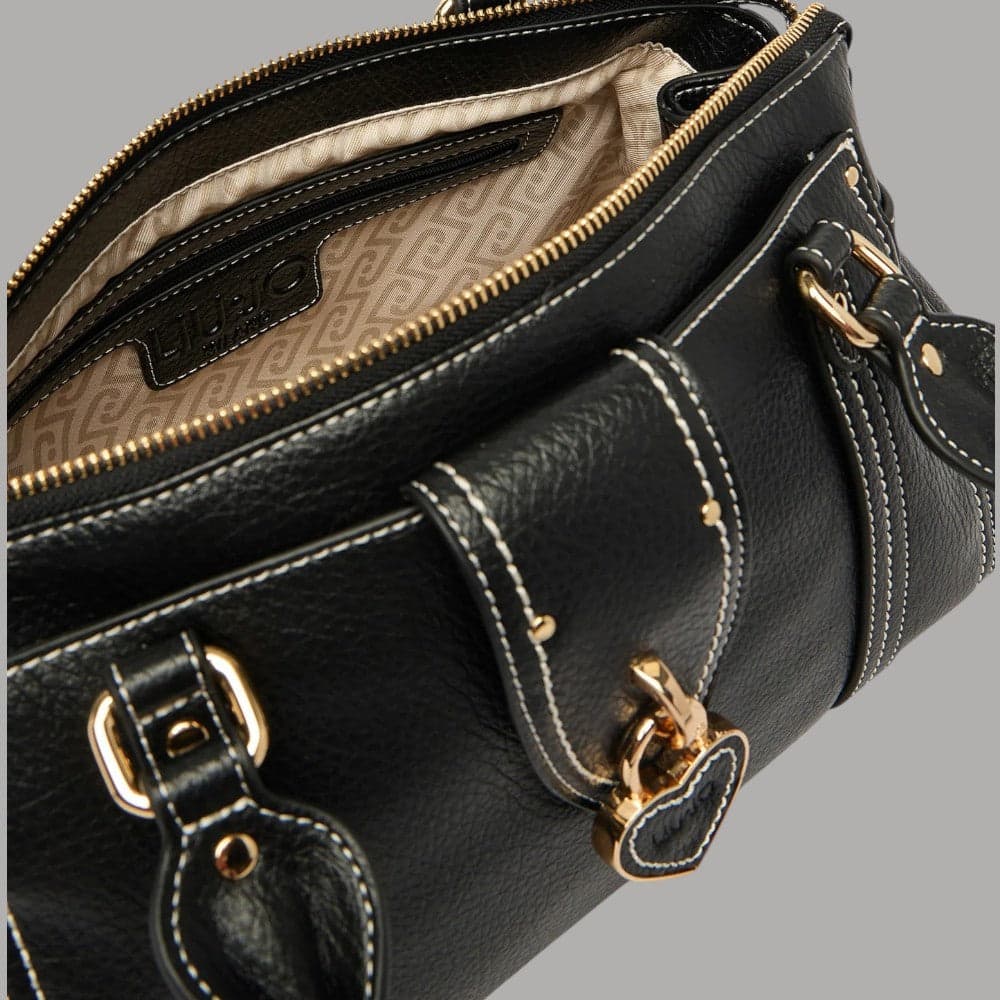 Liu Jo Borsa Boston Nera con Tracolla Removibile Elegante - 4