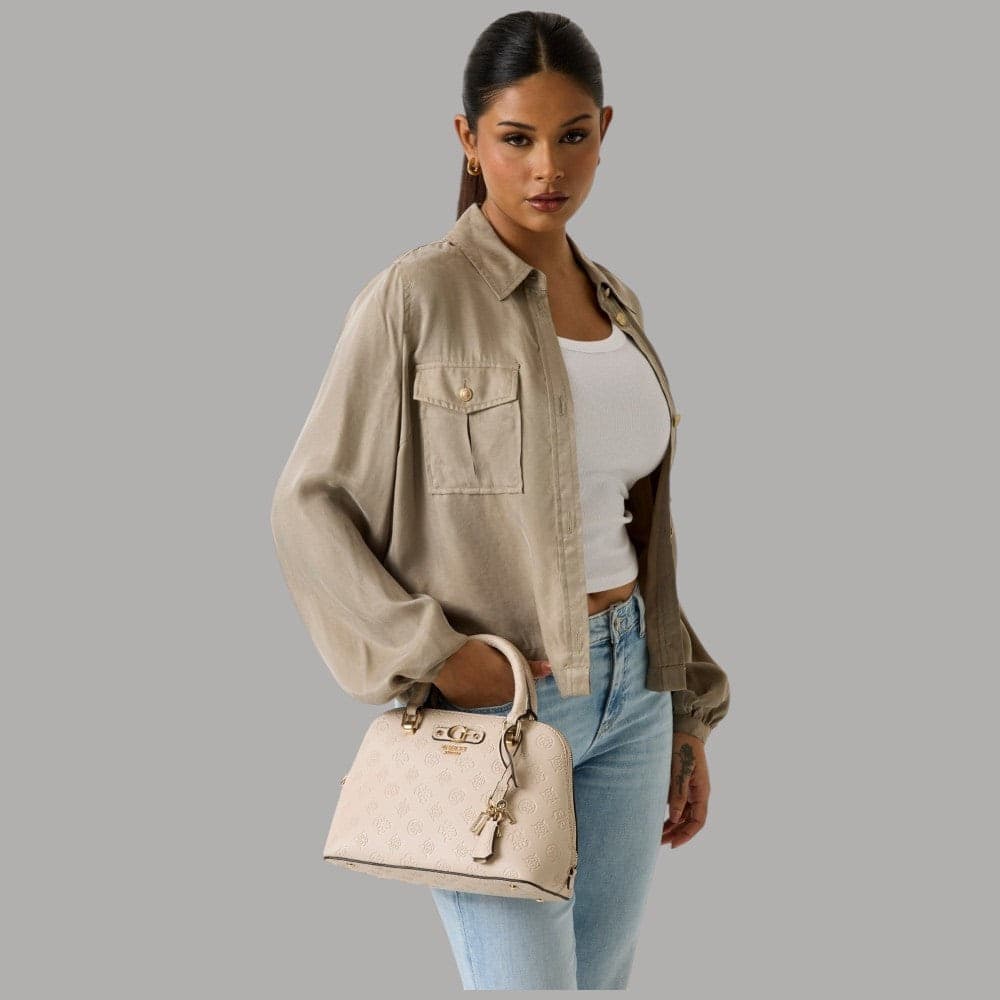 Guess Borsa a Mano Dita Eleganza Vintage con Tracolla Rimovibile - 8