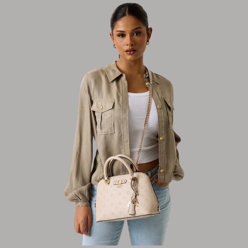 Guess Borsa a Mano Dita Eleganza Vintage con Tracolla Rimovibile - 9