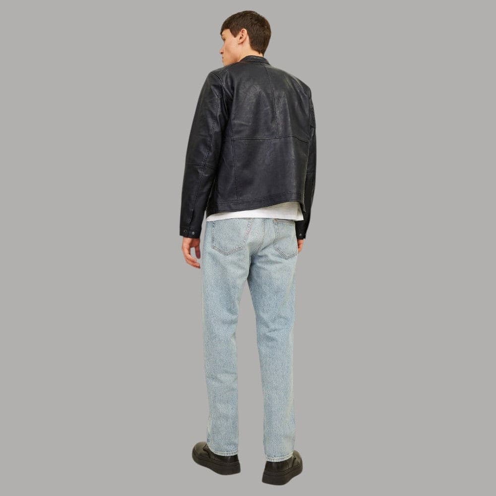 Giacca in Ecopelle Biker Uomo Jack Jones DYLAN 12261196 - 4