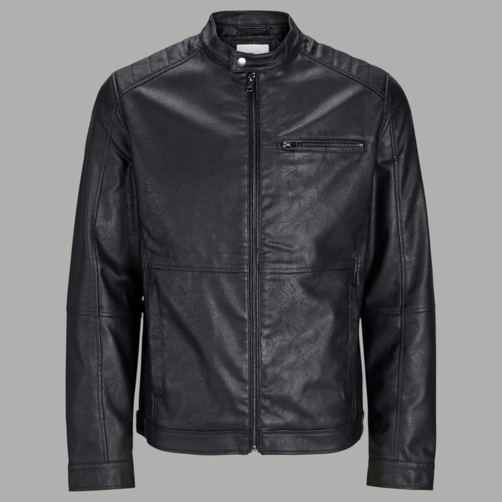 Giacca in Ecopelle Biker Uomo Jack Jones DYLAN 12261196 - 5