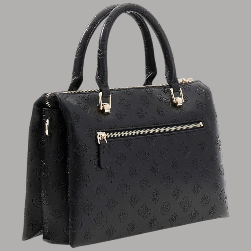 Guess Borsa a Mano e Tracolla Dita Logo 4G Peony Similpelle Nero - 2