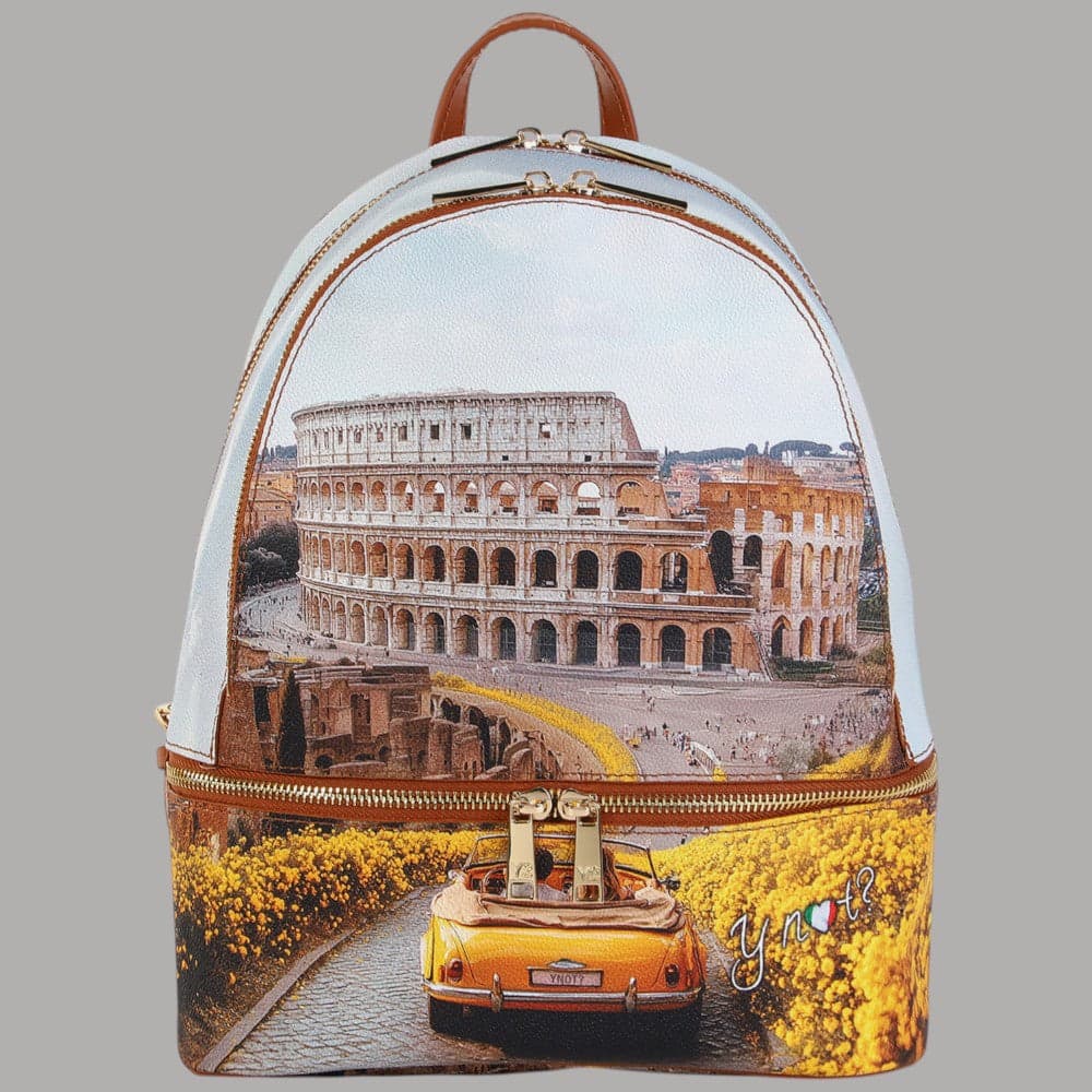 YNot zaino donna stampa città funzionale elegante tasche multiple regolabile - 9
