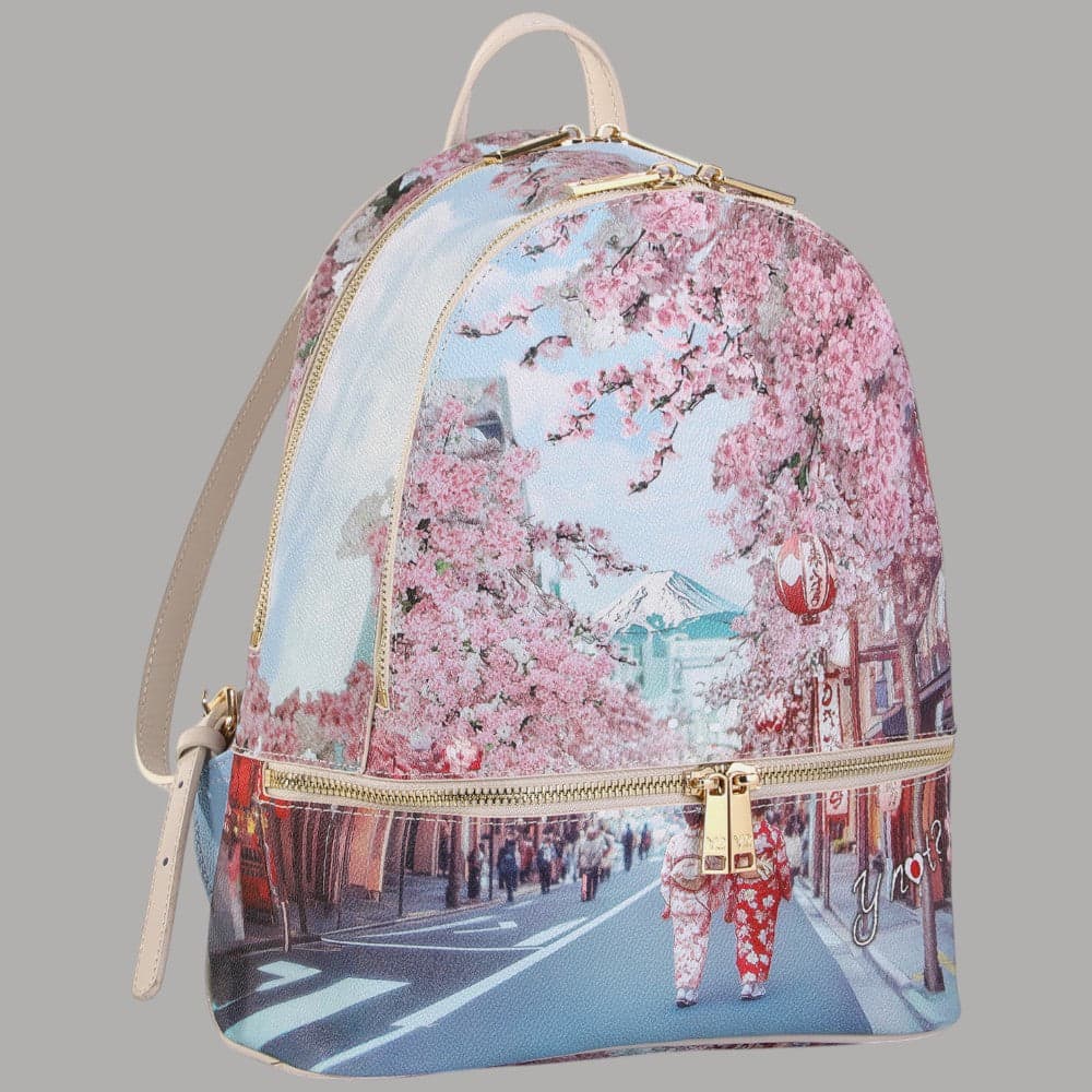 YNot zaino donna stampa città funzionale elegante tasche multiple regolabile - 6