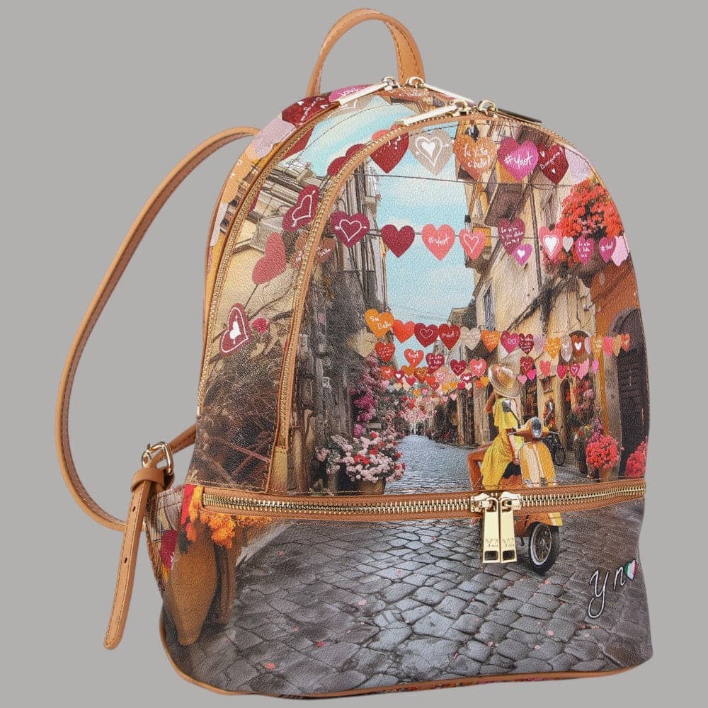 YNot zaino donna stampa città funzionale elegante tasche multiple regolabile - 8