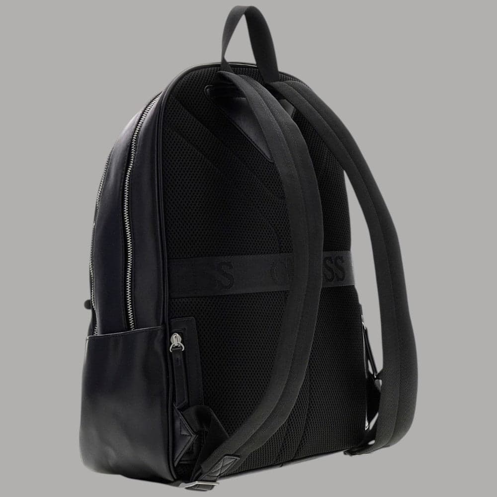 Guess Zaino Torino Similpelle Elegante Tasche Multiple Ergonomico Nero - 3