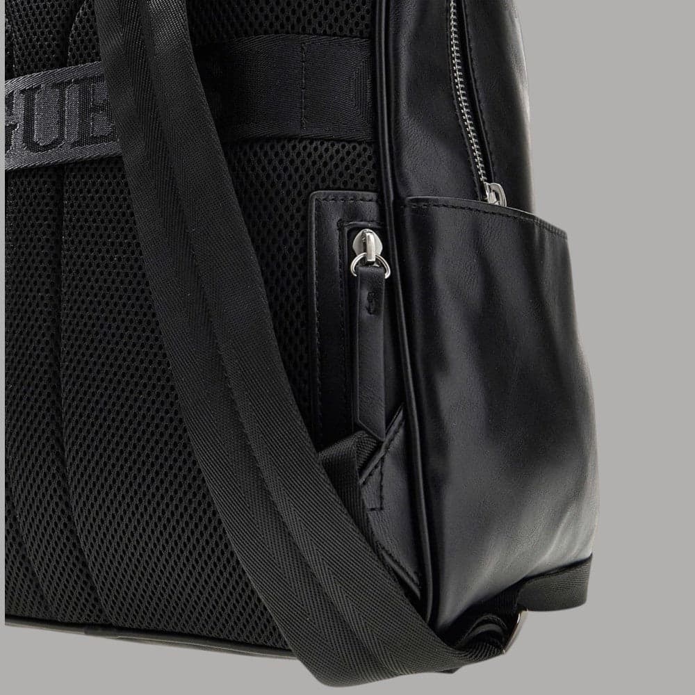 Guess Zaino Torino Similpelle Elegante Tasche Multiple Ergonomico Nero - 5