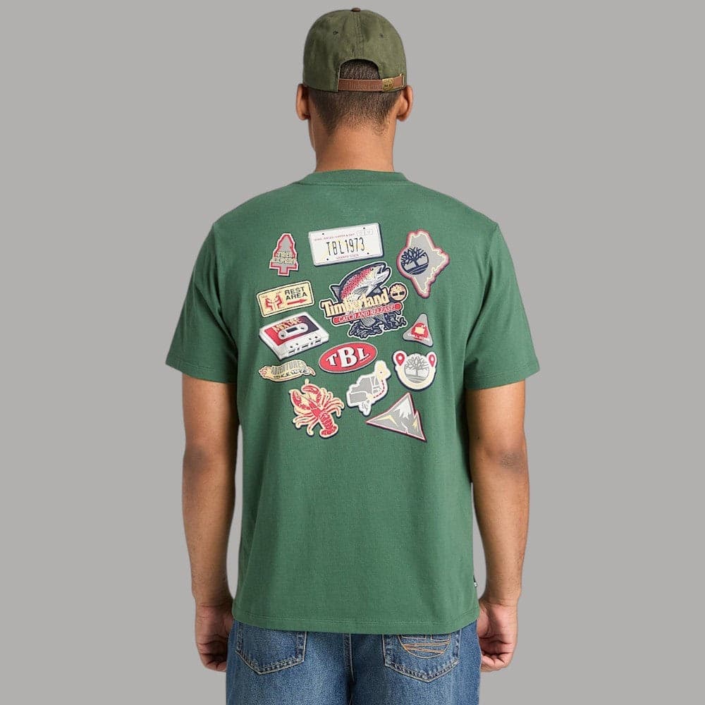T-shirt Timberland Uomo Cotone Bio Grafica Authentic Fit - 6