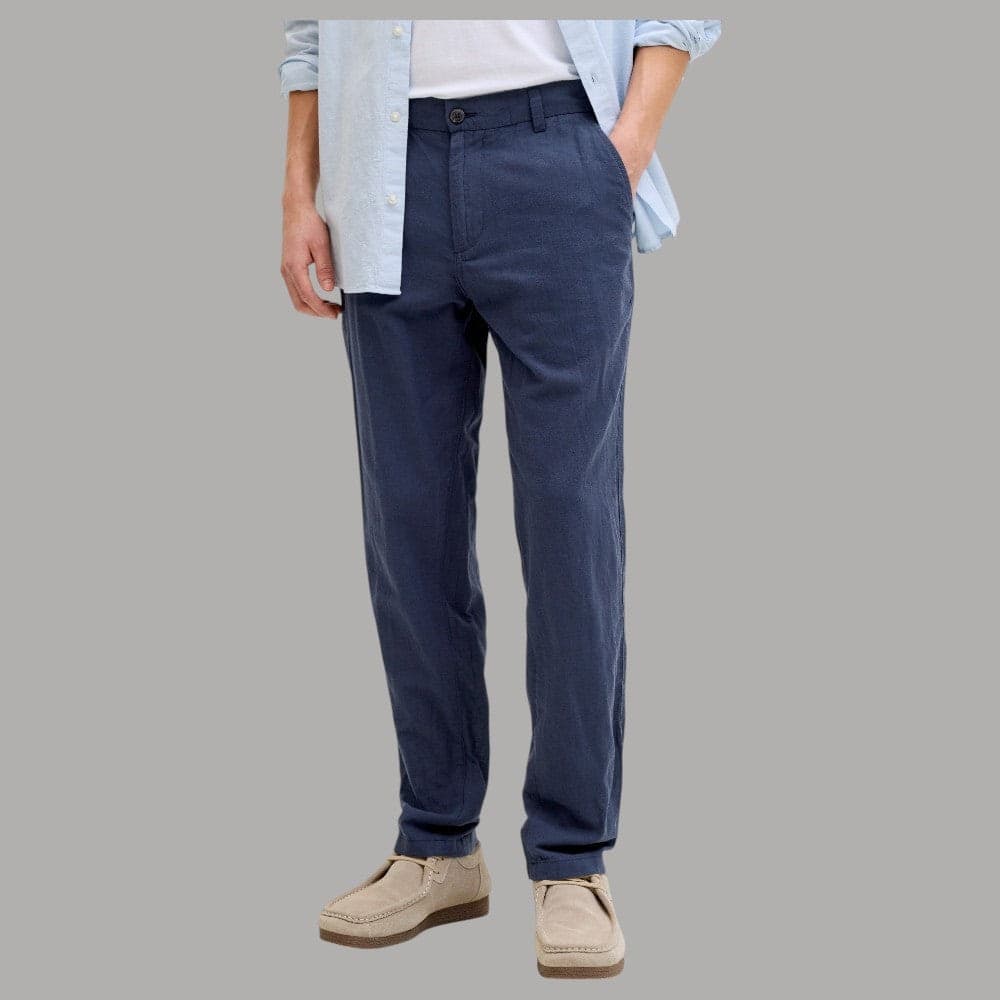 Pantaloni Chino in Lino Tapered Fit Jack Jones 12248604