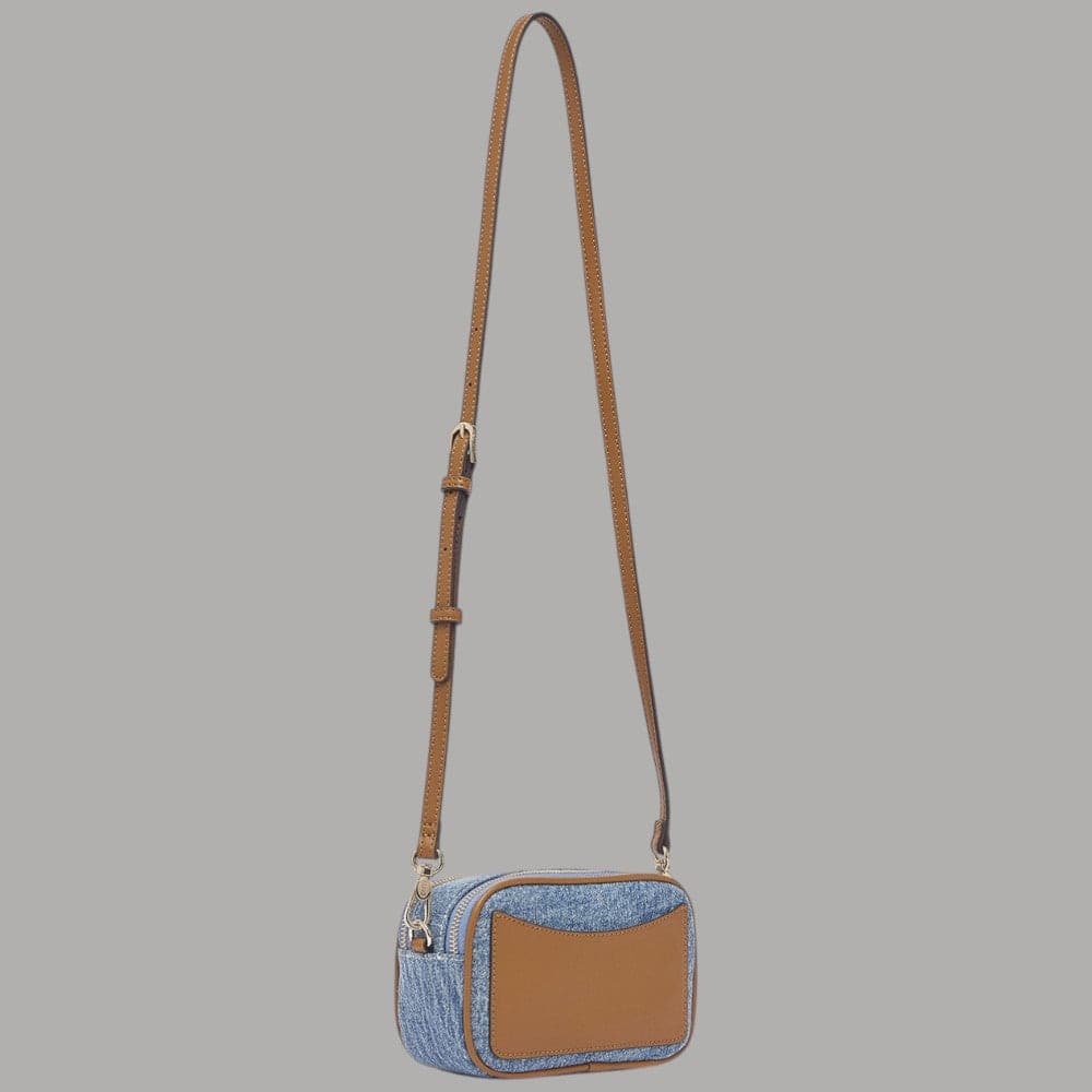 Liu Jo Borsa Tracolla Denim, Logo Metallico, Elegante, Art. AA6100T377A - 6