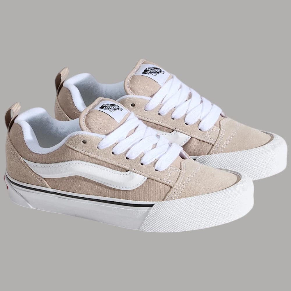 Vans Scarpe Knu Skool Unisex Retro Anni 90 Comfort Suola Waffle Tela Pelle - 2