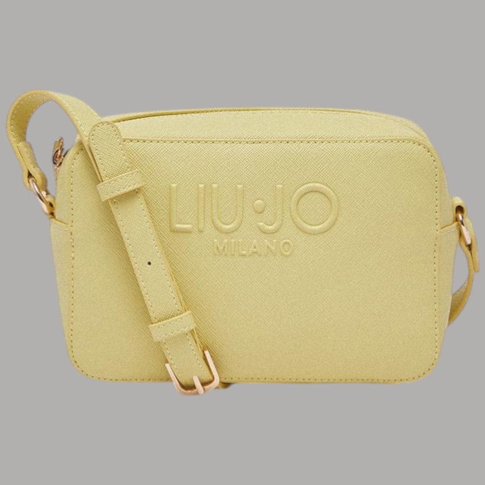 Liu Jo borsa a tracolla medio logo rialzato saffiano zip