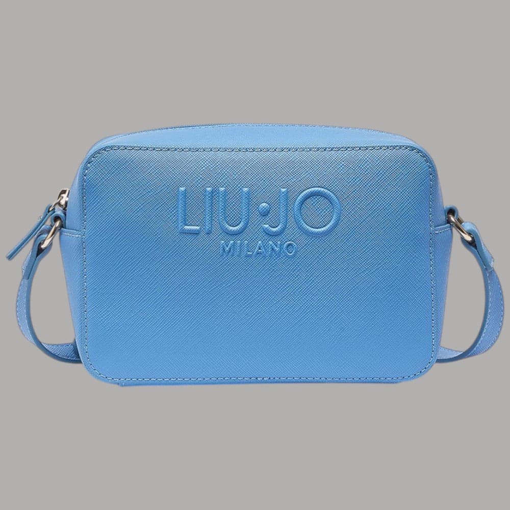 Liu Jo borsa a tracolla medio logo rialzato saffiano zip - 21
