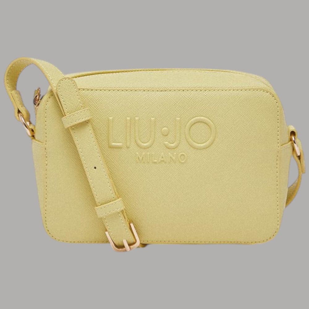 Liu Jo borsa a tracolla medio logo rialzato saffiano zip - 19