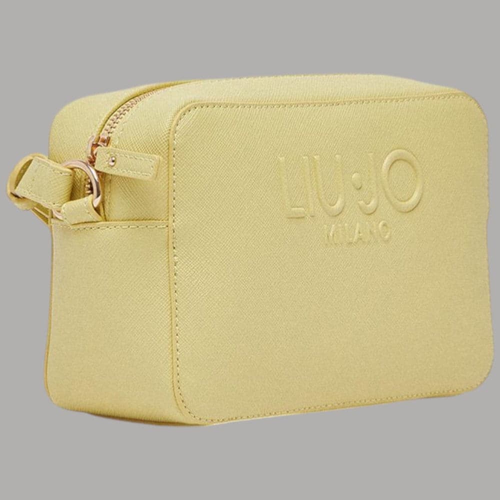 Liu Jo borsa a tracolla medio logo rialzato saffiano zip - 2